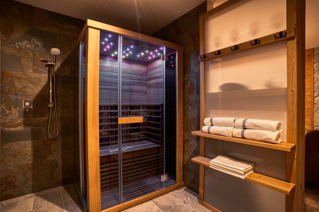 Moderná infra sauna vo wellness centre DaSus Lux&Wellness Apartments Sosana